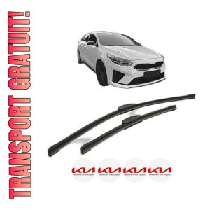 Set stergatoare KIA PROCEED Combi Van (CD) din 2018-2020, pentru parbriz auto, 2 bucati, Bosch Aerotwin Retrofit, din cauciuc siliconat rezistent, 4 Stickere Auto KIA