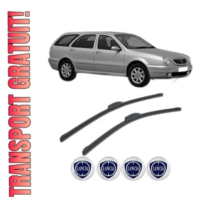 Set stergatoare LANCIA LYBRA SW (839_) din 1999-2002, pentru parbriz auto, 2 bucati, Bosch Aerotwin Retrofit, din cauciuc siliconat rezistent, 4 Stickere Auto LANCIA