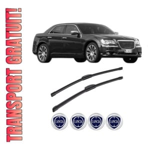 Set stergatoare LANCIA THEMA (LX_) din 2011, pentru parbriz auto, 2 bucati, Bosch Aerotwin Retrofit, din cauciuc siliconat rezistent, 4 Stickere Auto LANCIA