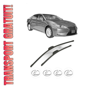 Set stergatoare LEXUS ES (_V6_) din 2012-2018, pentru parbriz auto, 2 bucati, Bosch Aerotwin Retrofit, din cauciuc siliconat rezistent, 4 Stickere Auto LEXUS
