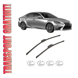 Set stergatoare LEXUS IS III (_E3_) din 2013-2020, pentru parbriz auto, 2 bucati, Bosch Aerotwin Retrofit, din cauciuc siliconat rezistent, 4 Stickere Auto LEXUS