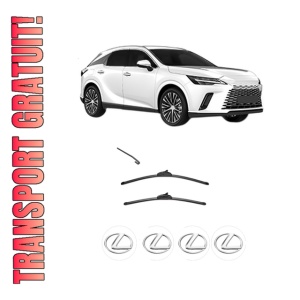 Set stergatoare LEXUS RZ (_BM1_) din 2023, pentru parbriz auto, 2 bucati, Valeo Silencio, din cauciuc siliconat rezistent, 4 Stickere Auto LEXUS