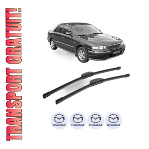 Set stergatoare MAZDA 626 V Hatchback (GF) din 1997-2000, pentru parbriz auto, 2 bucati, Bosch Aerotwin Retrofit, din cauciuc siliconat rezistent, 4 Stickere Auto MAZDA