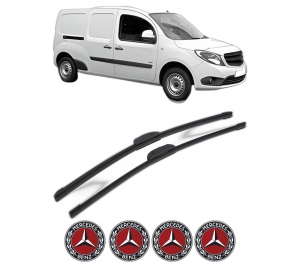 Set stergatoare MERCEDES-BENZ CITAN Box Body/MPV (W415) din 2012-2021, pentru parbriz auto, 2 bucati, Bosch Aerotwin Retrofit, din cauciuc siliconat rezistent, 4 Stickere Auto MERCEDES-BENZ v46157