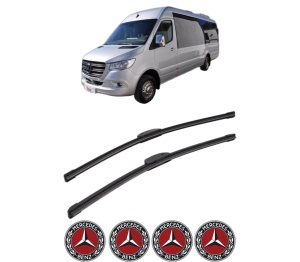 Set stergatoare MERCEDES-BENZ SPRINTER CLASSIC 4,6-t Van (B909) din 2017, pentru parbriz auto, 2 bucati, Bosch Aerotwin Retrofit, din cauciuc siliconat rezistent, 4 Stickere Auto MERCEDES-BENZ v40967