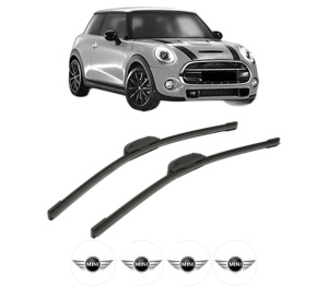 Set stergatoare MINI MINI (F56) din 2013-2019, pentru parbriz auto, 2 bucati, Bosch Aerotwin Retrofit, din cauciuc siliconat rezistent, 4 Stickere Auto MINI v50492
