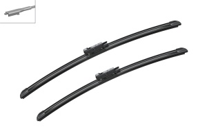 Set stergatoare MINI MINI PACEMAN (R61) din 2012-2016, pentru parbriz auto, 2 bucati, Bosch Aerotwin, din cauciuc siliconat rezistent, 4 Stickere Auto MINI v52980