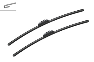 Set stergatoare NISSAN INTERSTAR Van (X70) din 2002-2006, pentru parbriz auto, 2 bucati, Bosch Aerotwin Retro Truck, din cauciuc siliconat rezistent, 4 Stickere Auto NISSAN v50998