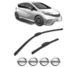 Set stergatoare NISSAN NOTE (E12) din 2012-2013, pentru parbriz auto, 2 bucati, Bosch Aerotwin Retrofit, din cauciuc siliconat rezistent, 4 Stickere Auto NISSAN v50312