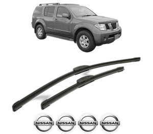 Set stergatoare NISSAN PATHFINDER IV (R52) din 2013, pentru parbriz auto, 2 bucati, Bosch Aerotwin Retrofit, din cauciuc siliconat rezistent, 4 Stickere Auto NISSAN v44457