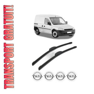 Set stergatoare OPEL COMBO Box Body/MPV din 2001-2012, pentru parbriz auto, 2 bucati, Bosch Aerotwin Retrofit, din cauciuc siliconat rezistent, 4 Stickere Auto OPEL