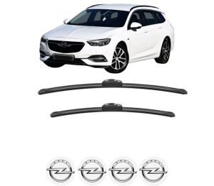 Set stergatoare OPEL INSIGNIA B Sports Tourer (Z18) din 2017-2018, pentru parbriz auto, 2 bucati, Bosch Aerotwin, din cauciuc siliconat rezistent, 4 Stickere Auto OPEL v49347