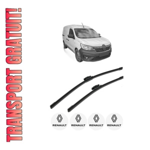 Set stergatoare RENAULT EXPRESS Box Body/MPV din 2021, pentru parbriz auto, 2 bucati, Bosch Aerotwin, din cauciuc siliconat rezistent, 4 Stickere Auto RENAULT