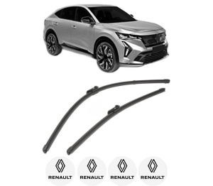 Set stergatoare RENAULT RAFALE Coupe (DGM_) din 2023, pentru parbriz auto, 2 bucati, Valeo Silencio Xtrm, din cauciuc siliconat rezistent, 4 Stickere Auto RENAULT v36042