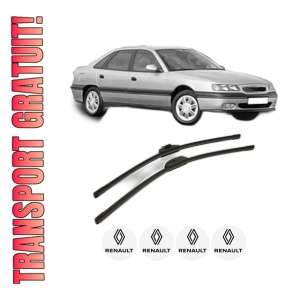 Set stergatoare RENAULT SAFRANE II (B54_) din 1996-2000, pentru parbriz auto, 2 bucati, Bosch Aerotwin Retro Truck, din cauciuc siliconat rezistent, 4 Stickere Auto RENAULT