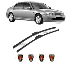 Set stergatoare ROVER 75 (RJ) din 1999-2005, pentru parbriz auto, 2 bucati, Bosch Aerotwin Retrofit, din cauciuc siliconat rezistent, 4 Stickere Auto ROVER v46037