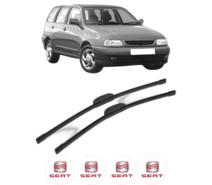 Set stergatoare SEAT CORDOBA Vario (6K5) din 1996-2000, pentru parbriz auto, 2 bucati, Bosch Aerotwin Retrofit, din cauciuc siliconat rezistent, 4 Stickere Auto SEAT v47757