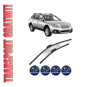 Set stergatoare SUBARU OUTBACK (BR) din 2009-2014, pentru parbriz auto, 2 bucati, Bosch Aerotwin Retrofit, din cauciuc siliconat rezistent, 4 Stickere Auto SUBARU