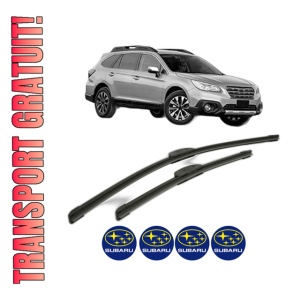Set stergatoare SUBARU OUTBACK (BS) din 2014-2015, pentru parbriz auto, 2 bucati, Bosch Aerotwin Retrofit, din cauciuc siliconat rezistent, 4 Stickere Auto SUBARU