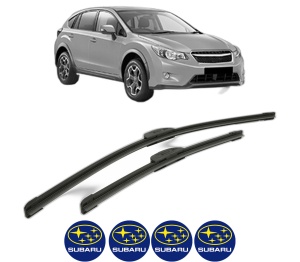 Set stergatoare SUBARU XV (_GP_) din 2012-2017, pentru parbriz auto, 2 bucati, Bosch Aerotwin Retrofit, din cauciuc siliconat rezistent, 4 Stickere Auto SUBARU v44337