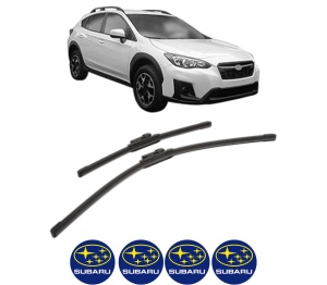 Set stergatoare SUBARU XV (GT) din 2017-2019, pentru parbriz auto, 2 bucati, Bosch Aerotwin, din cauciuc siliconat rezistent, 4 Stickere Auto SUBARU v50252