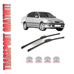 Set stergatoare TOYOTA AVENSIS (_T22_) din 1997-2002, pentru parbriz auto, 2 bucati, Bosch Aerotwin Retrofit, din cauciuc siliconat rezistent, 4 Stickere Auto TOYOTA