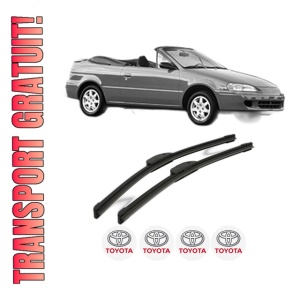 Set stergatoare TOYOTA PASEO Convertible (_L5_) din 1996, pentru parbriz auto, 2 bucati, Bosch Aerotwin Retrofit, din cauciuc siliconat rezistent, 4 Stickere Auto TOYOTA
