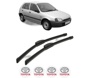Set stergatoare TOYOTA STARLET (_P9_) din 1996, pentru parbriz auto, 2 bucati, Bosch Aerotwin Retrofit, din cauciuc siliconat rezistent, 4 Stickere Auto TOYOTA v41147