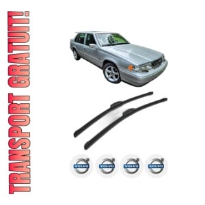 Set stergatoare VOLVO S90 I (964) din 1997-1998, pentru parbriz auto, 2 bucati, Bosch Aerotwin Retrofit, din cauciuc siliconat rezistent, 4 Stickere Auto VOLVO
