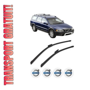 Set stergatoare VOLVO XC70 II (136) din 2007-2016, pentru parbriz auto, 2 bucati, Bosch Aerotwin Multi, din cauciuc siliconat rezistent, 4 Stickere Auto VOLVO
