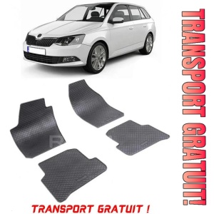 Skoda Fabia III fabricat din 11.2014 - Prezent, Combi, set covorase auto dedicate, din cauciuc 100% Premium - Transport Gratuit