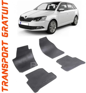 Skoda Fabia III fabricat din 11.2014 - Prezent, Combi, set covorase auto dedicate, din cauciuc 100% Premium accesorii pentru autoturismul tau - masina v151217
