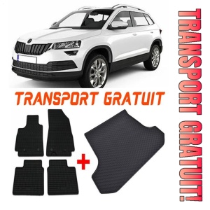Skoda Karoq din 2017 - Prezent Suv *1 , Set Covorase + tavita portbagaj auto