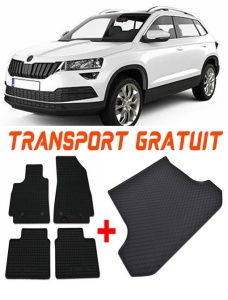 Skoda Karoq din 2017 - Prezent Suv 4X2 *1, Set Covorase + tavita portbagaj auto accesorii pentru autoturismul tau - masina v2664