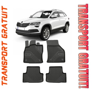 Skoda Karoq Din 2017 - Prezent, Suv , Set Covorase Auto Tip Tavita Premium 3D, din cauciuc