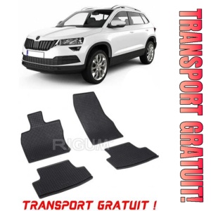 Skoda Karoq, Suv, fabricat din 2017 - Prezent, set covorase auto dedicate, din cauciuc 100% Premium - Transport Gratuit