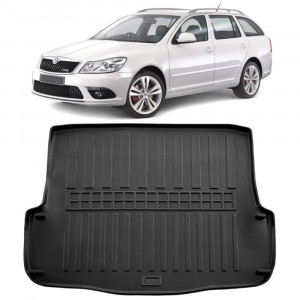 Skoda Octavia II (A5) Combi Cu Podea Joasa (2004-2013) Tavita cauciuc pentru protectie portbagaj accesorii pentru autoturismul tau - masina v225737