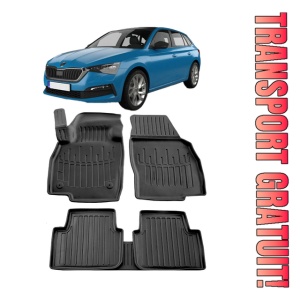 Skoda Scala (2019-2025) Set Covorase auto tip tavita din cauciuc Premium Umbrella
