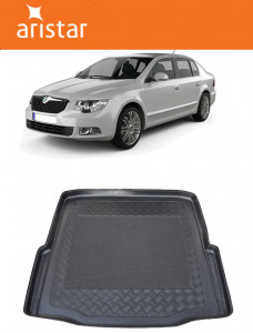 Skoda Superb II Sedan din 06.2008 - 04.2015 *1, Tavita Pentru Portbagaj Lux Premium Dedicata, accesorii pentru autoturismul tau - masina v191095