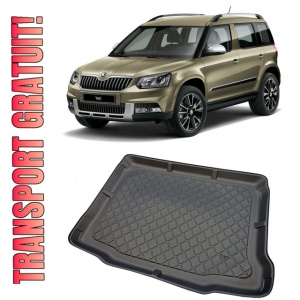 Skoda Yeti Suv din 06.2009 - 11.2017, Tavita Pentru Portbagaj Lux Premium Dedicata, Portbagaj Inferior Roata Rezerva Ingusta *1