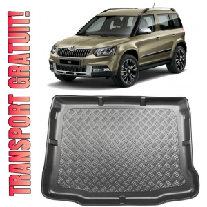 Skoda Yeti Suv din 06.2009 - 11.2017, Tavita Pentru Portbagaj Lux Premium Dedicata, Portbagaj Inferior Roata Rezerva Ingusta *2