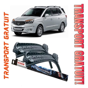Ssangyong Rodius II Set 2 stergatoare parbriz Bosch Aerotwin 600/475mm compatibile cu Ssangyong RODIUS II (2013) (60 cm / 40 cm)