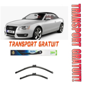 Stergatoare Audi A5 Set 2 stergatoare parbriz Valeo 60 cm/50 cm pentru Audi A5 Convertible (8F7) din 2009-2017 (60 cm / 50 cm)