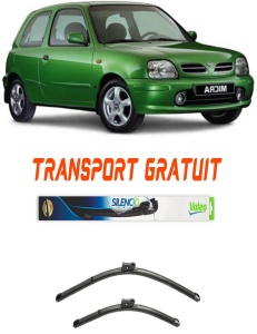 Stergatoare Nissan Micra Set 2 stergatoare parbriz Valeo pentru Nissan Micra 2005 (53 cm / 45 cm) accesorii pentru autoturismul tau - masina v8483