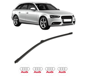 Stergator lamela spate AUDI A4 B8 Avant (8K5) din 2007 - 2015, pentru luneta auto, Bosch Aerotwin, din cauciuc siliconat rezistent, 4 Stickere Auto AUDI v26727