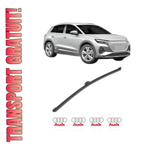 Stergator lamela spate AUDI Q4 SUV (F4B) din 2021, pentru luneta auto, Valeo Silencio Xtrm, din cauciuc siliconat rezistent, 4 Stickere Auto AUDI