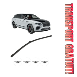 Stergator lamela spate BENTLEY BENTAYGA (4V1) din 2015, pentru luneta auto, Bosch Aerotwin, din cauciuc siliconat rezistent, 4 Stickere Auto BENTLEY