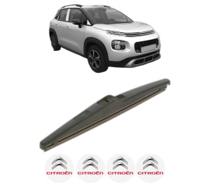 Stergator lamela spate CITROEN C3 AIRCROSS II (2R_, 2C_) din 2017 - 2018, pentru luneta auto, Bosch Twin, din cauciuc siliconat rezistent, 4 Stickere Auto CITROEN v22395
