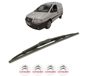 Stergator lamela spate CITROEN JUMPY II Platform/Chassis din 2006 - 2016, pentru luneta auto, Bosch Twin, din cauciuc siliconat rezistent, 4 Stickere Auto CITROEN v23887