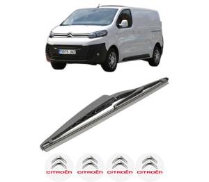 Stergator lamela spate CITROEN JUMPY III Van (V_) din 2016 - 2022, pentru luneta auto, Bosch Twin, din cauciuc siliconat rezistent, 4 Stickere Auto CITROEN v28924